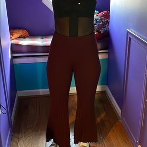 Proenza schouler white label maroon medium pants